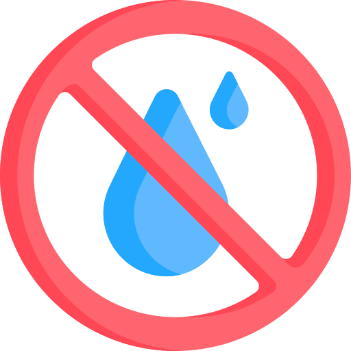 cartoon picture of drop of a water crossed