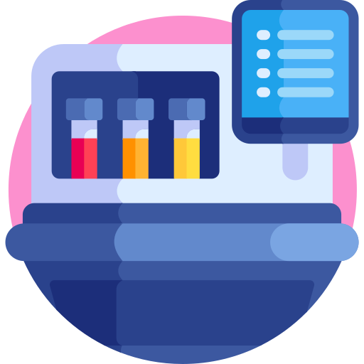 cartoon picture of some kind of tests