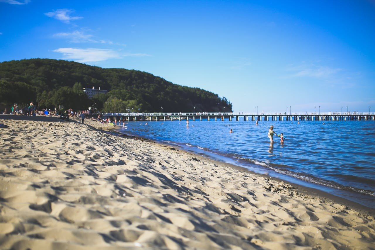 morze, plaża, woda, piasek